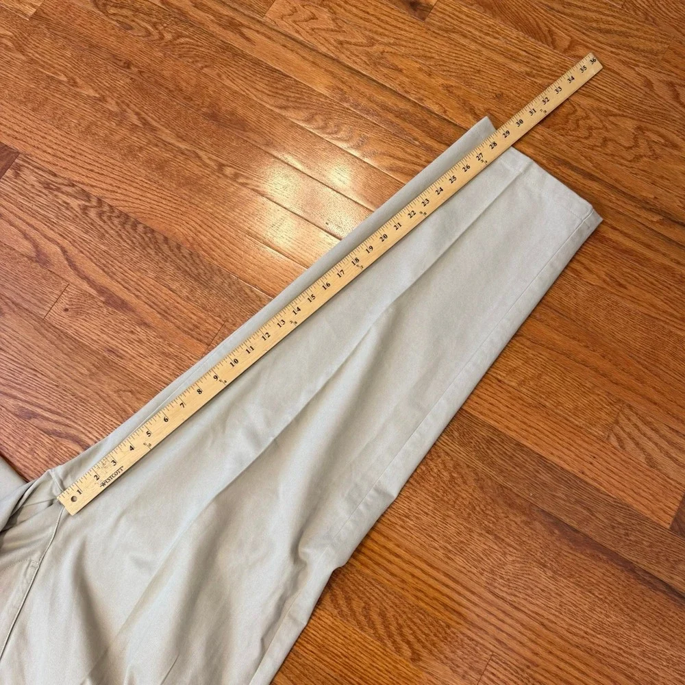 Vintage Polo Ralph Lauren Hammond Pant Fits Mens 35x29 Chino Pleated Khaki Twill